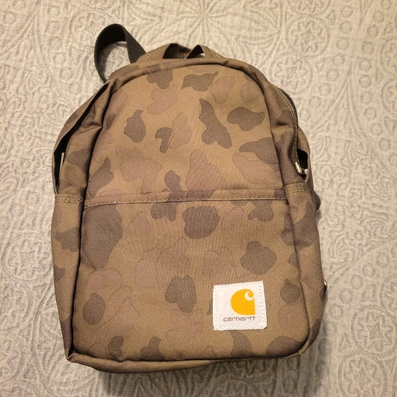 Carhartt Handbags - New without tags carhartt mini brown camouflage camo backpack
